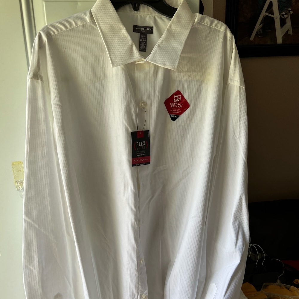 Mens Van Heusen Dress Shirt Size 3XL Tall BNWT